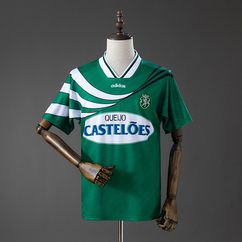 Camiseta retro de visitante Sporting CP 94-95, tallas S-XXL